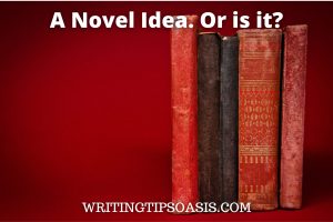 Image of old books and title which is a Novel idea. Or is it?