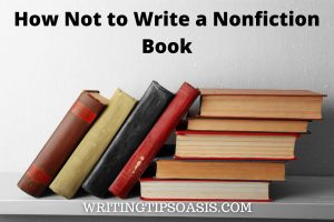 Image of old books and title of post which is how to write a nonfiction book