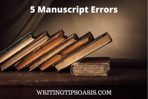 Image of old books and title of post, which is 5 manuscript errors.