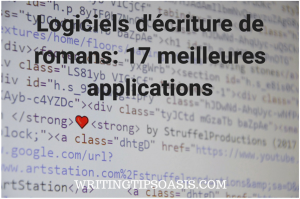 logiciels d'écriture de romans