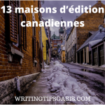 maisons d’édition canadiennes