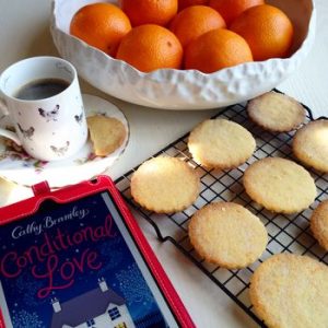 Feasting on Romantic Comedy – Orange Shortbread from Conditional Love by Cathy Bramley
