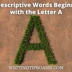 descriptive words beginning with the letter A