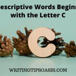 descriptive words beginning with the Letter C