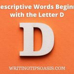 descriptive words beginning with the letter D
