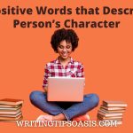 positive words that describe a person’s character