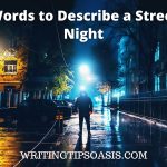 words to describe a street at night