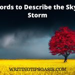 words to describe the sky in a storm