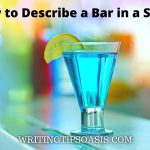 how to describe a bar in story