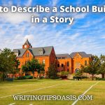how to describe a school building in a story