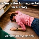 how to describe someone fainting in a story