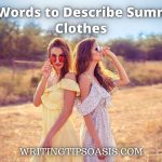 words to describe summer clothes