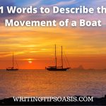 words to describe the movement of a boat